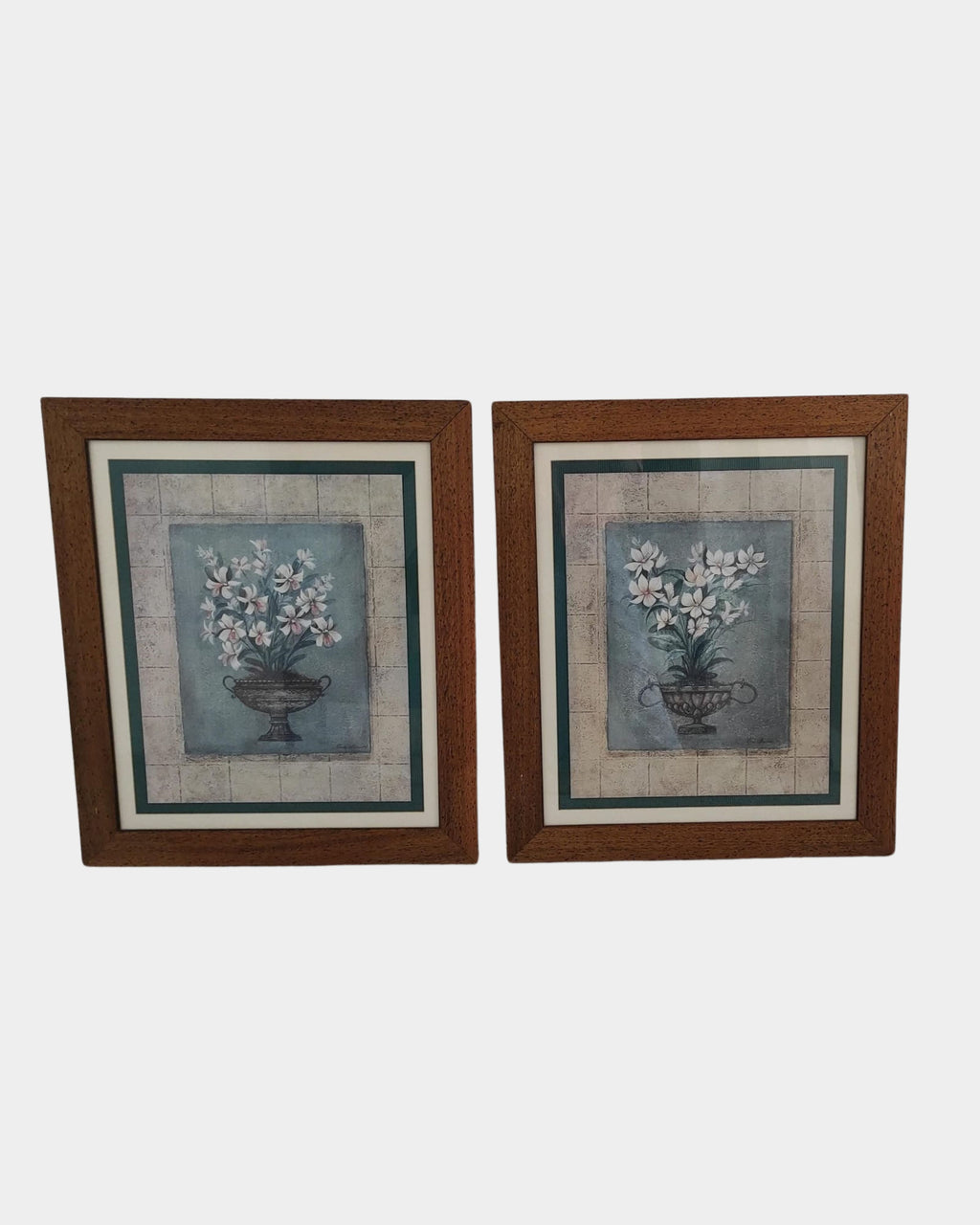Pareja de Cuadros con Marco de Madera