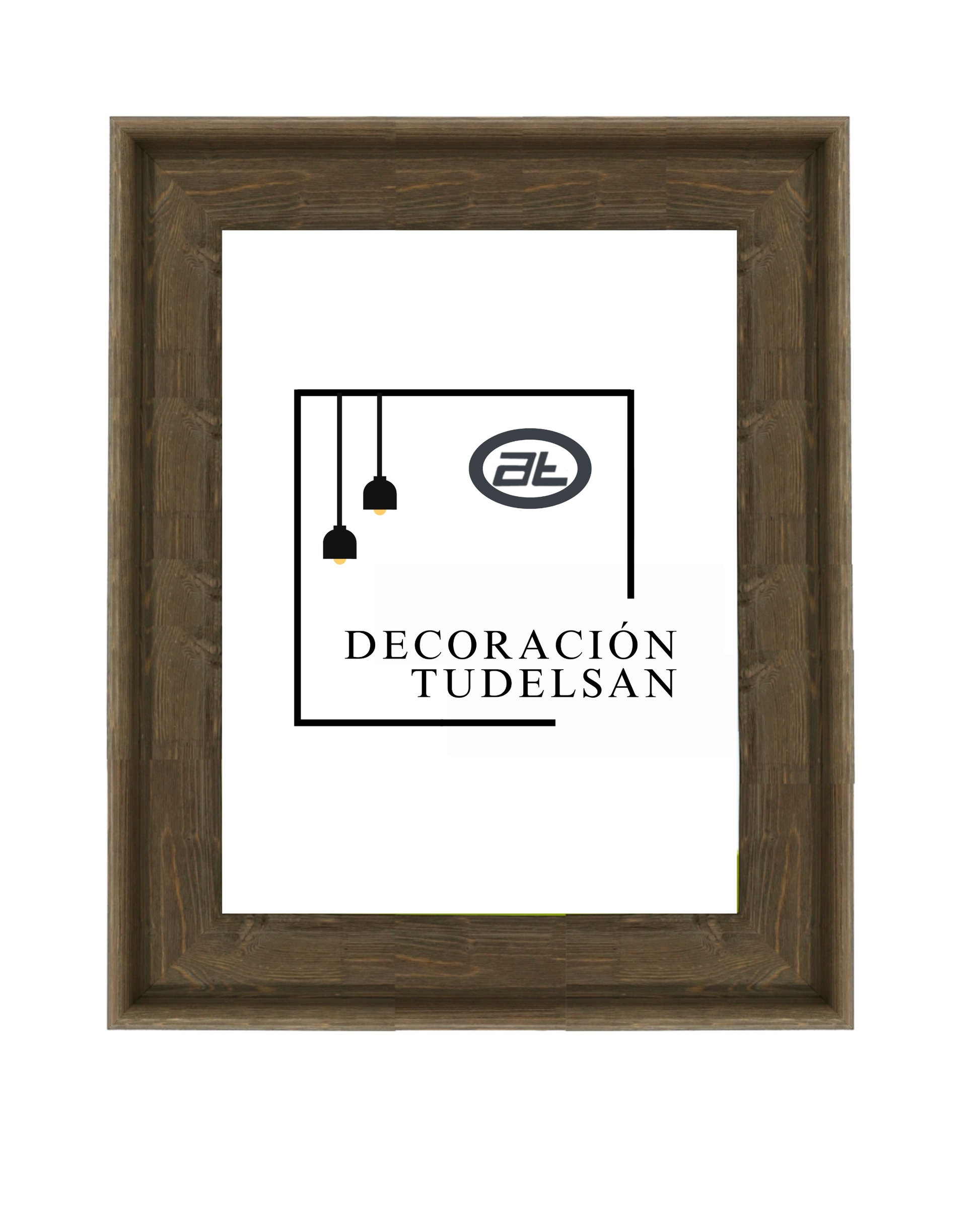 Marco de Madera Natural gris 001074-