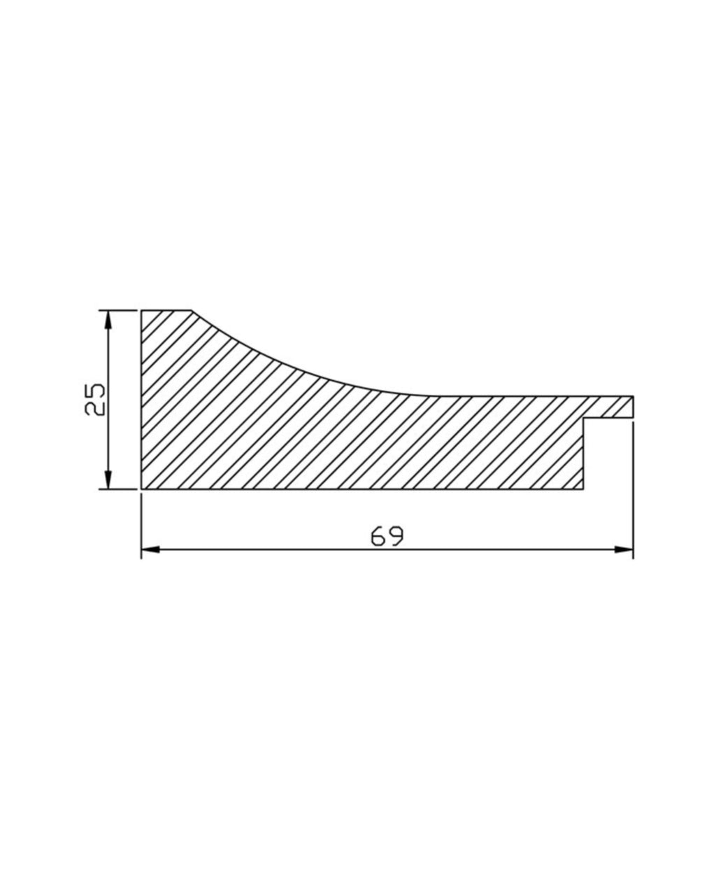 Marco Negro con Grabado en Plata 623G1/2437