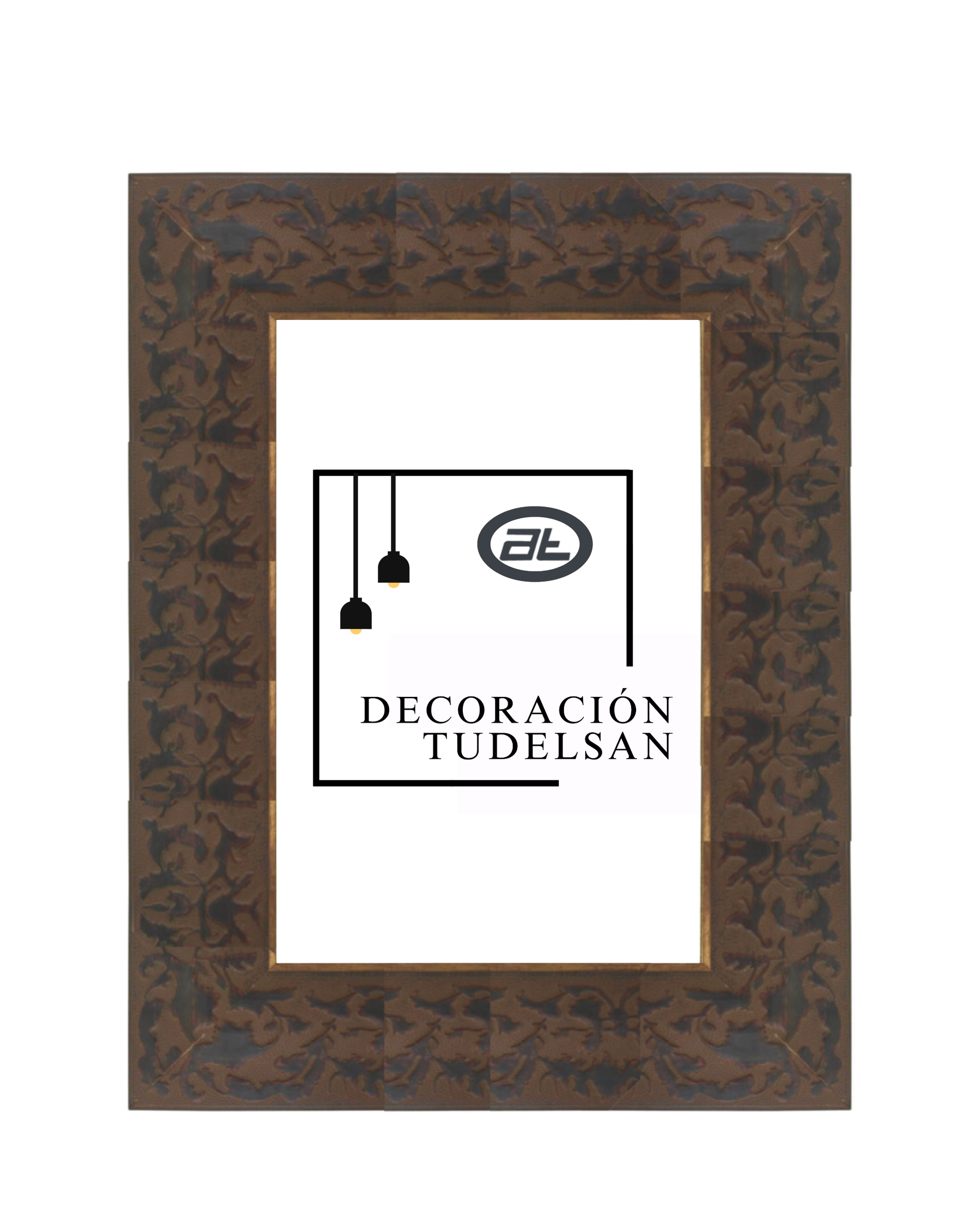 Marco Negro con Filo Dorado 00781G1/3211 – Minimalismo