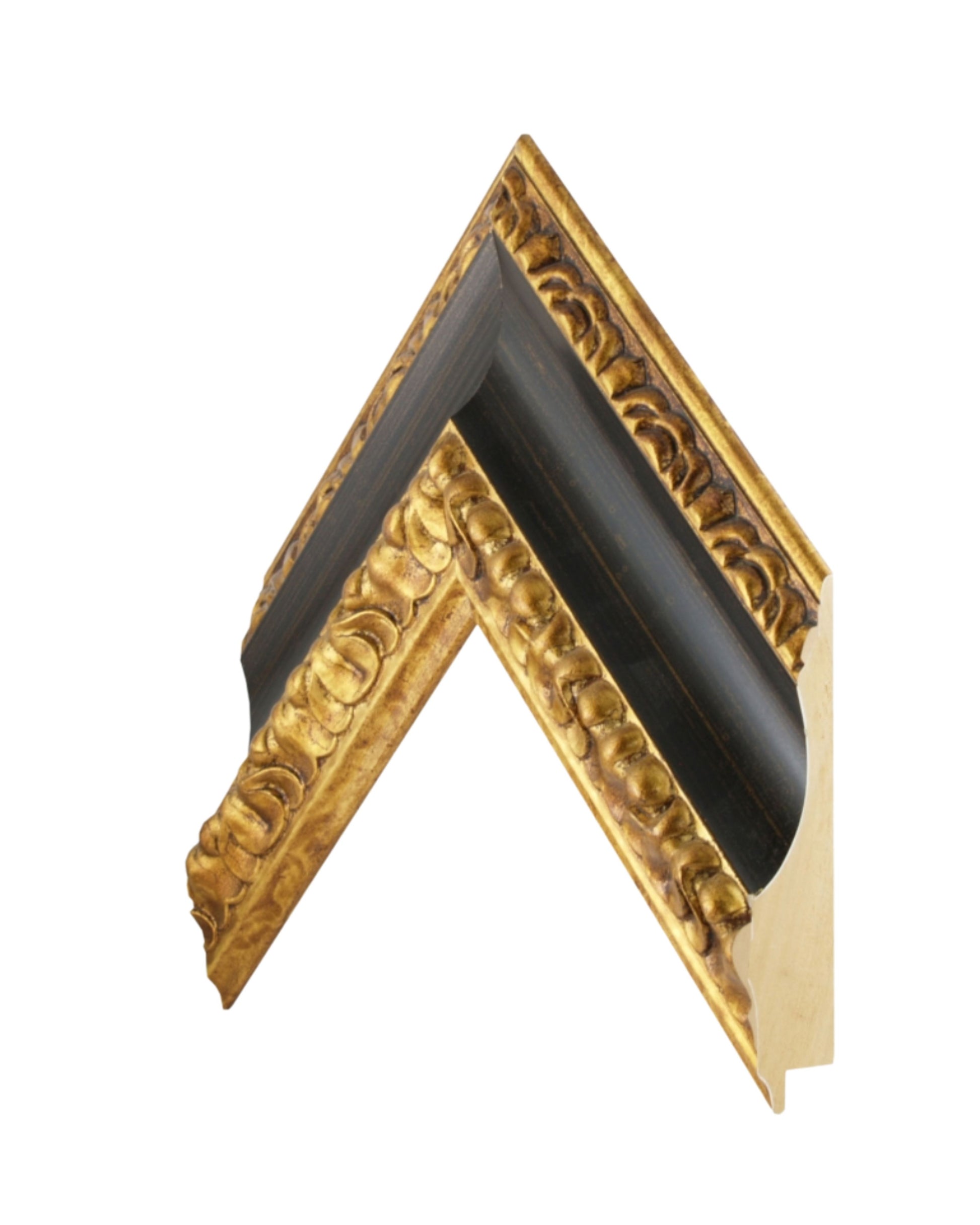 Marco Dorado con Hoja y Entrecalle Negra 321Z1/1359 – Lujo