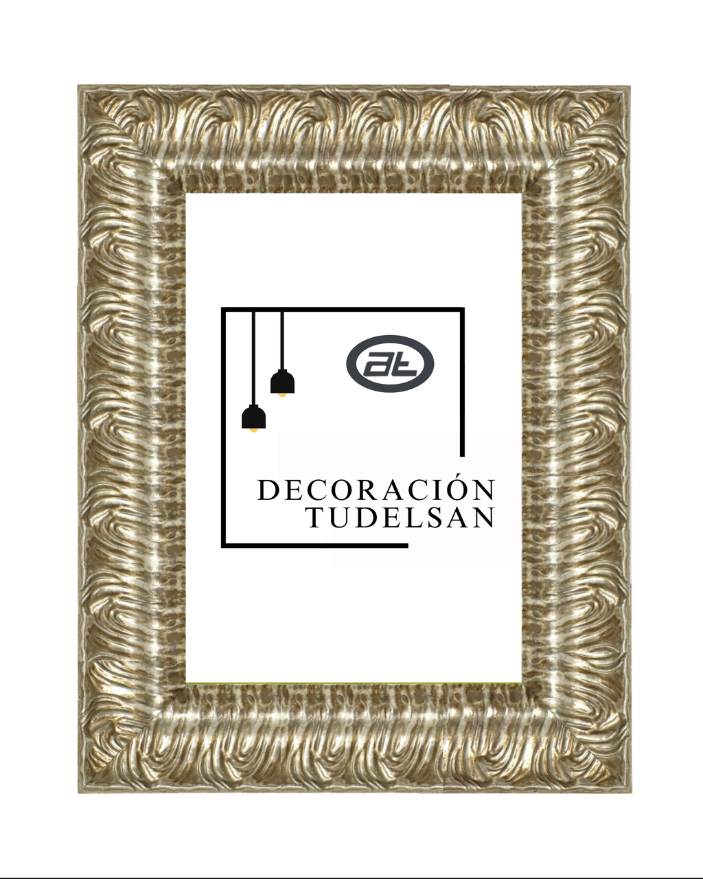 Moldura de Madera  Relieve Gris 001040 Gris