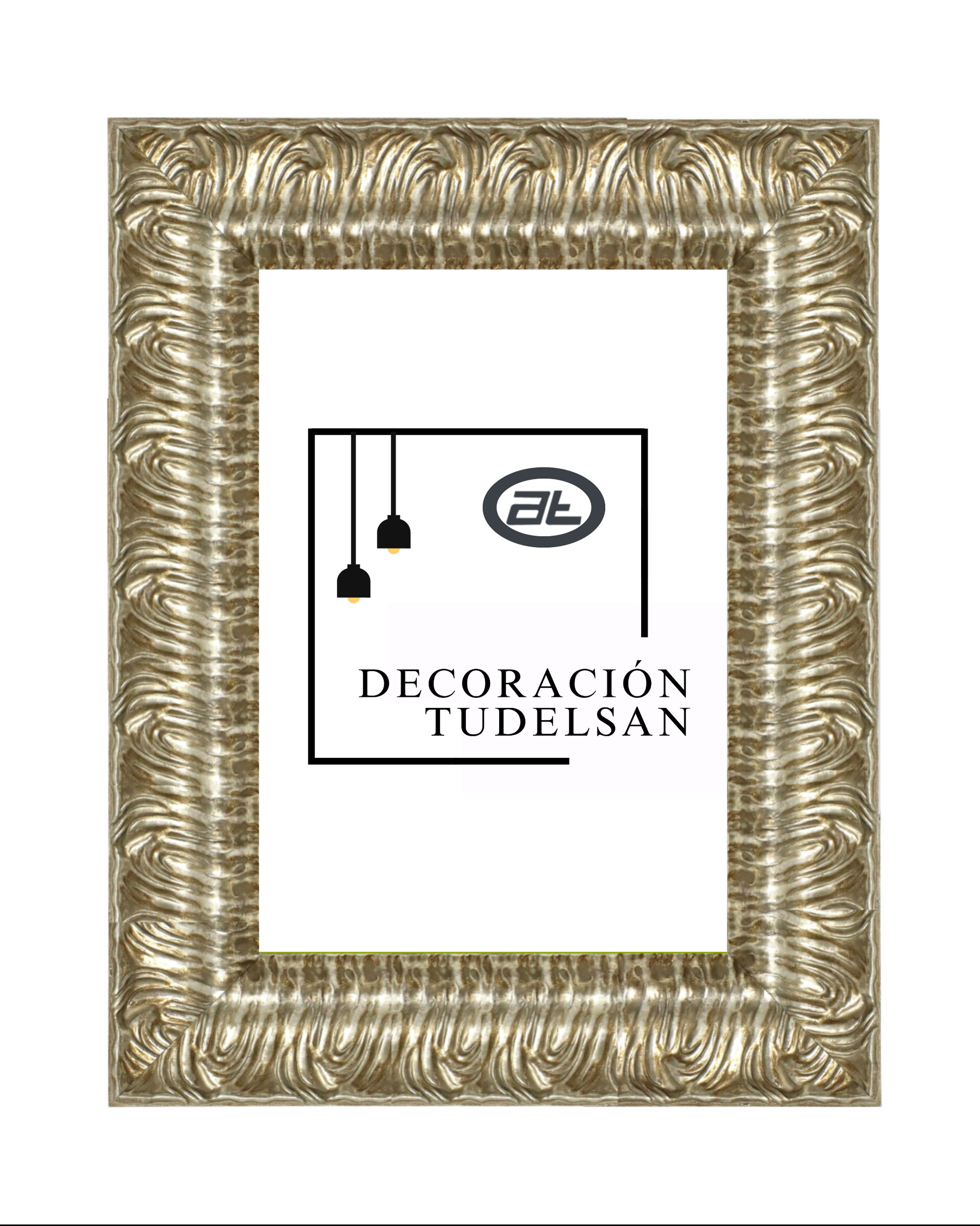 Moldura de Madera  Relieve Gris 001040 Gris