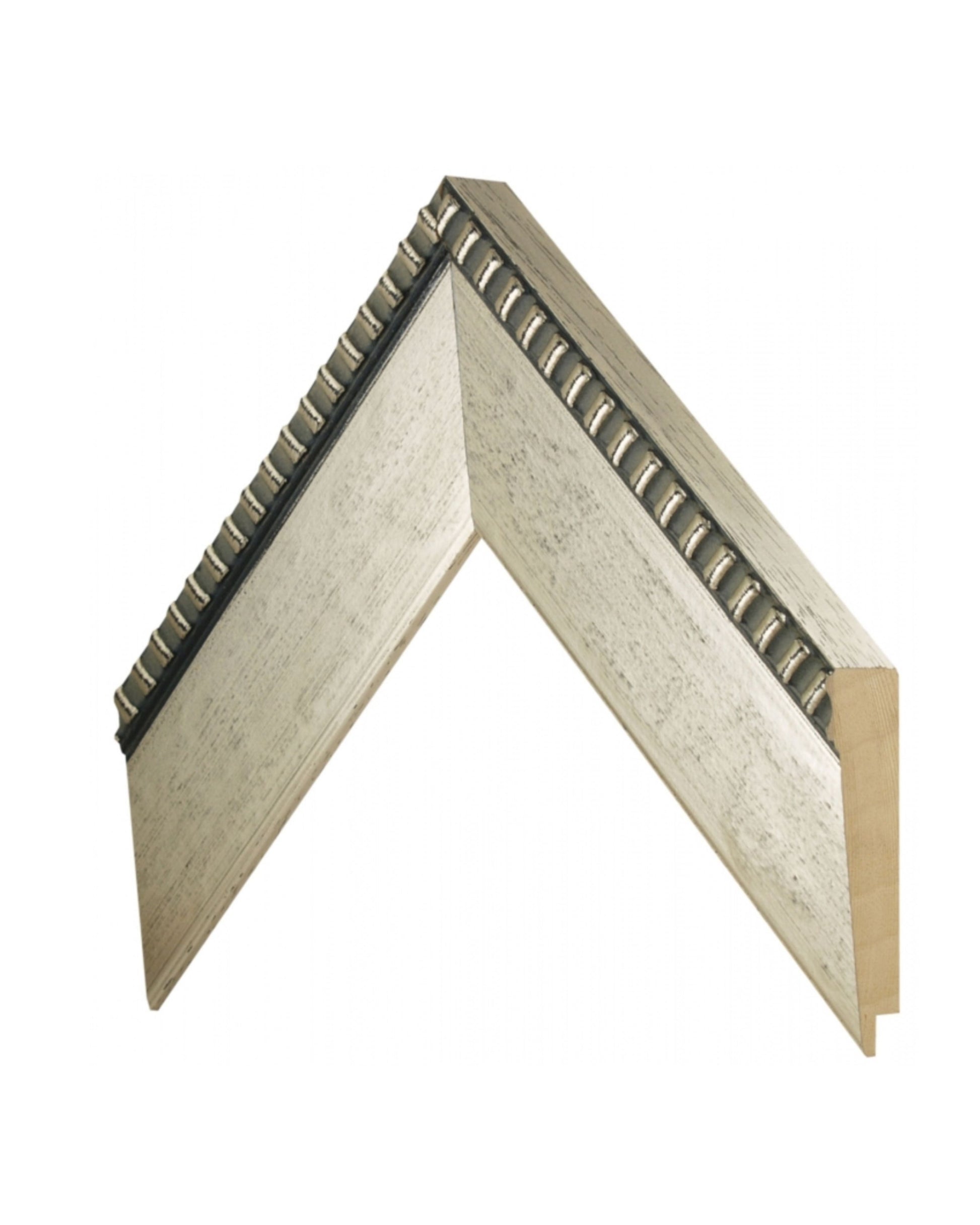 Marco Plata Lisa con Detalle Perlado 00596g3/3412– Elegancia