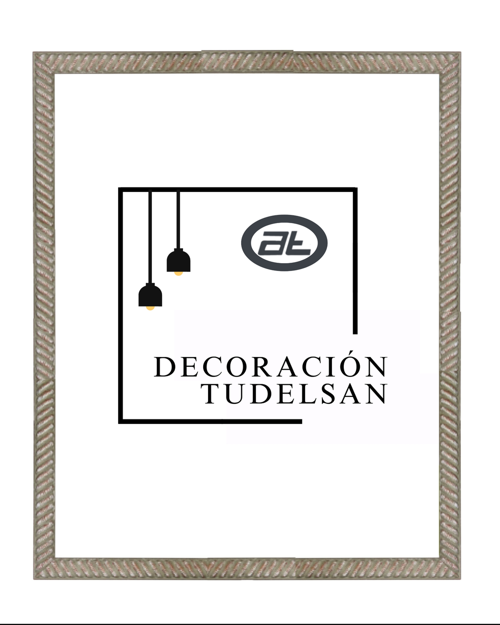 Marco Plata con Pátina Gris 00426G1/1769  – Elegancia Envejecida