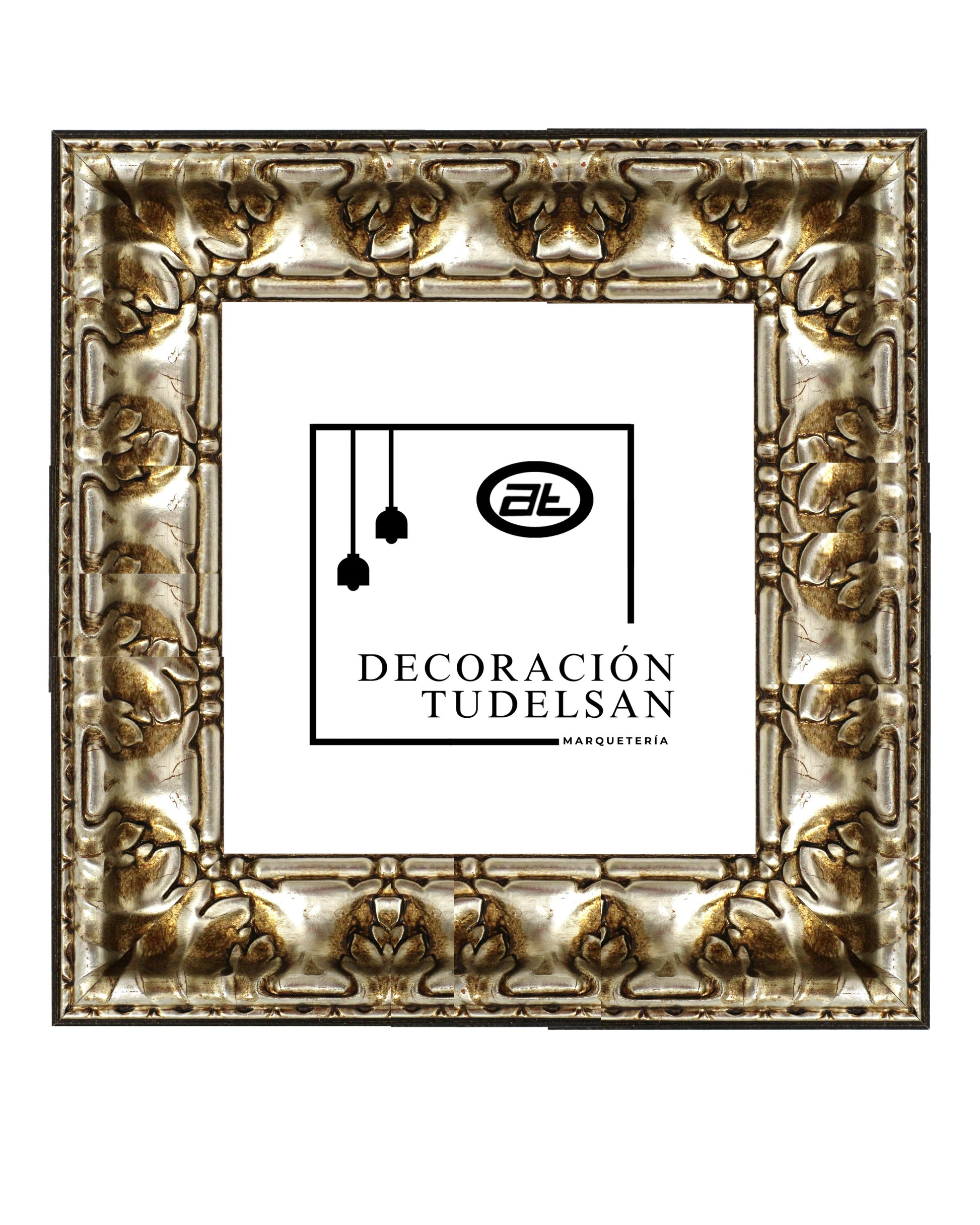 Moldura en Madera Acabado Plata. Modelo 5107 PLATA – Estilo Vintage y Encanto Rústico