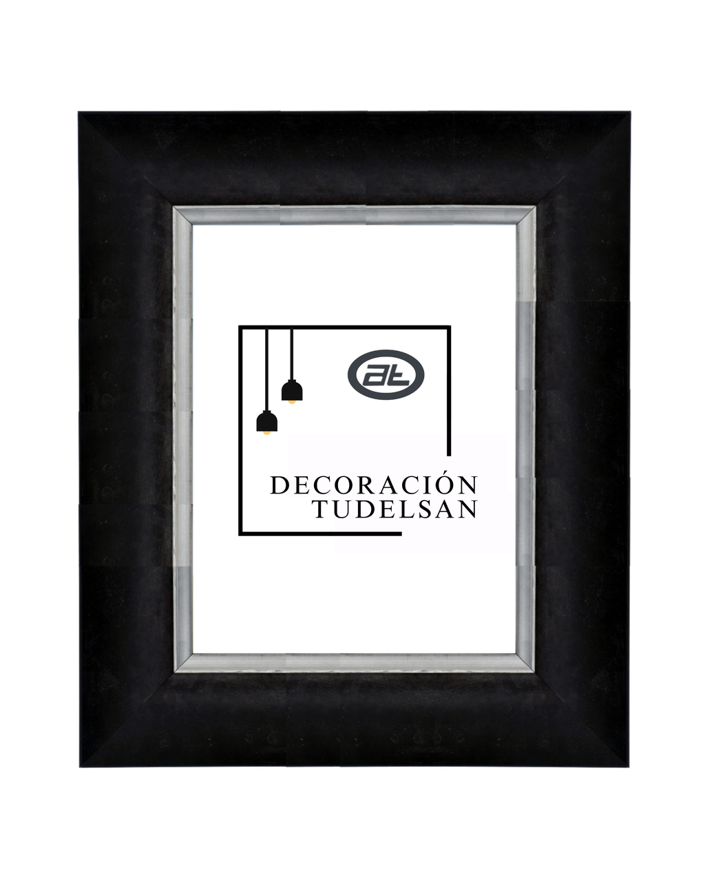 Marco Liso de Madera 00134 Negro–