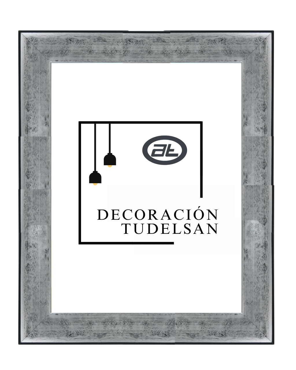 Marco Plata sobre Negro 00796G1/3320 – Elegancia