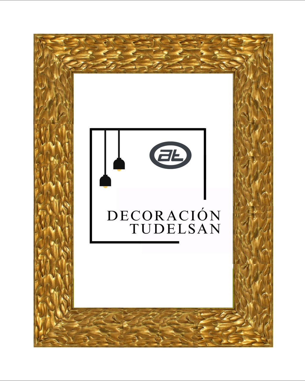 Moldura de Madera con Relieve Artístico Oro 001038 Oro -