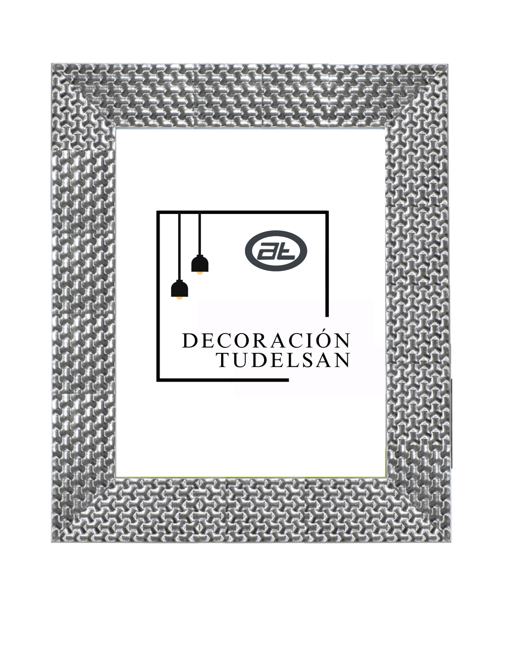 Marco Texturizado Metálico  Plata 00108 – Diseño
