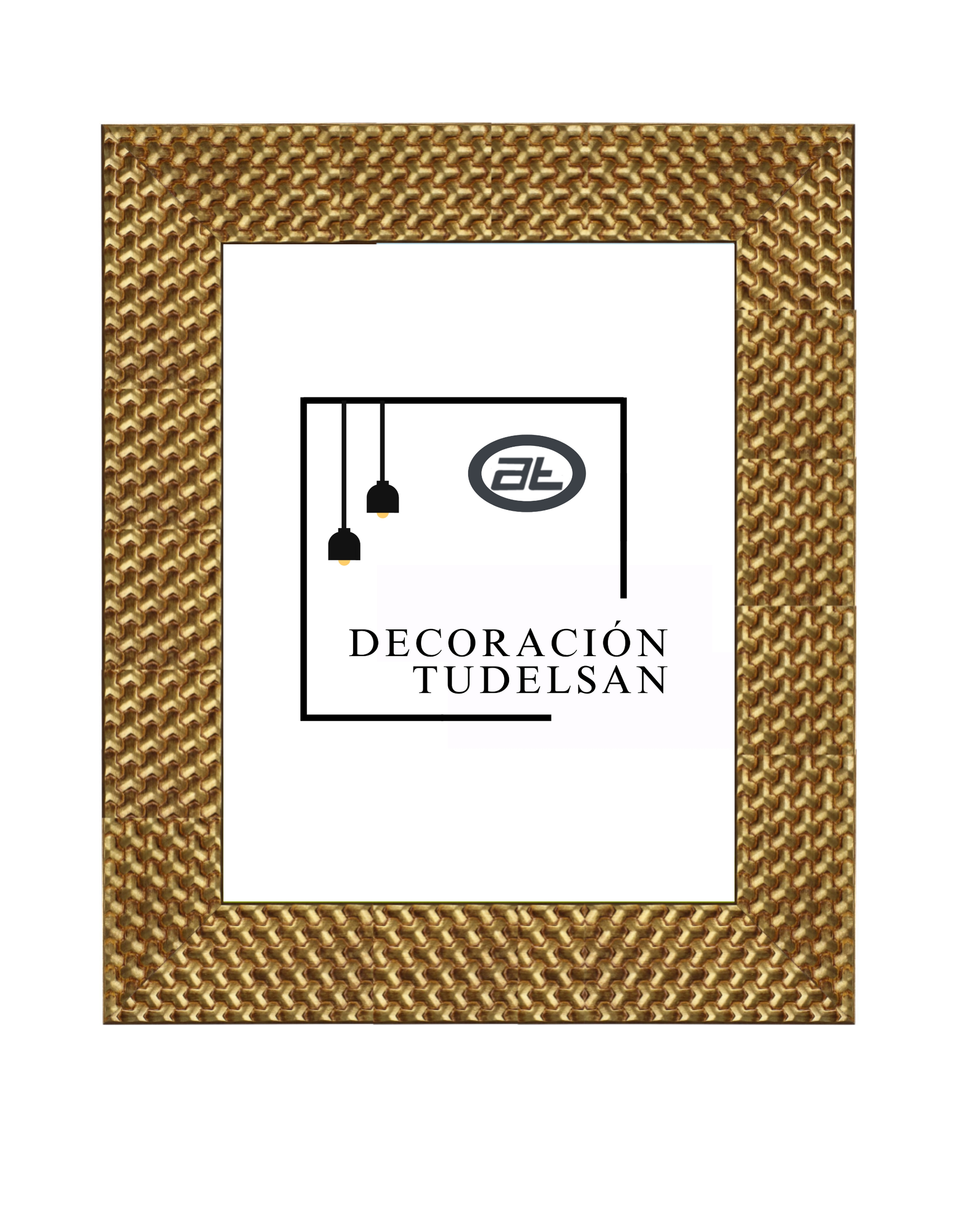 Marco Texturizado Metálico  Oro 00108– Diseño