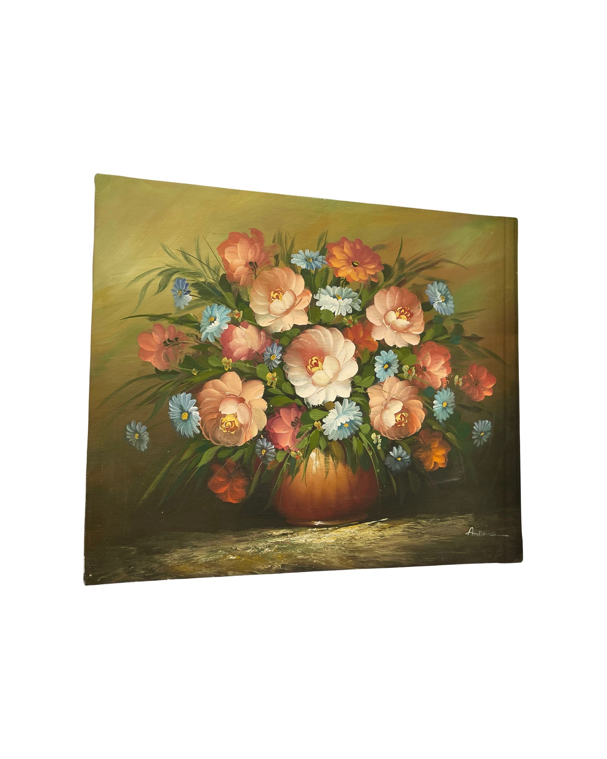 Óleo sobre lienzo de – Delicadeza Natural en Trazos de Agua y Color