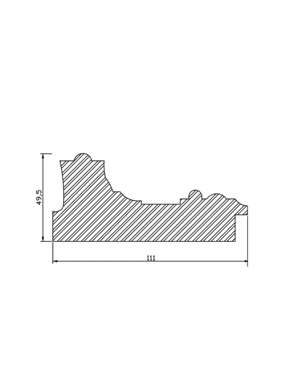 Marco Avellana con Vetas Doradas 00324G1/1348– Lujo