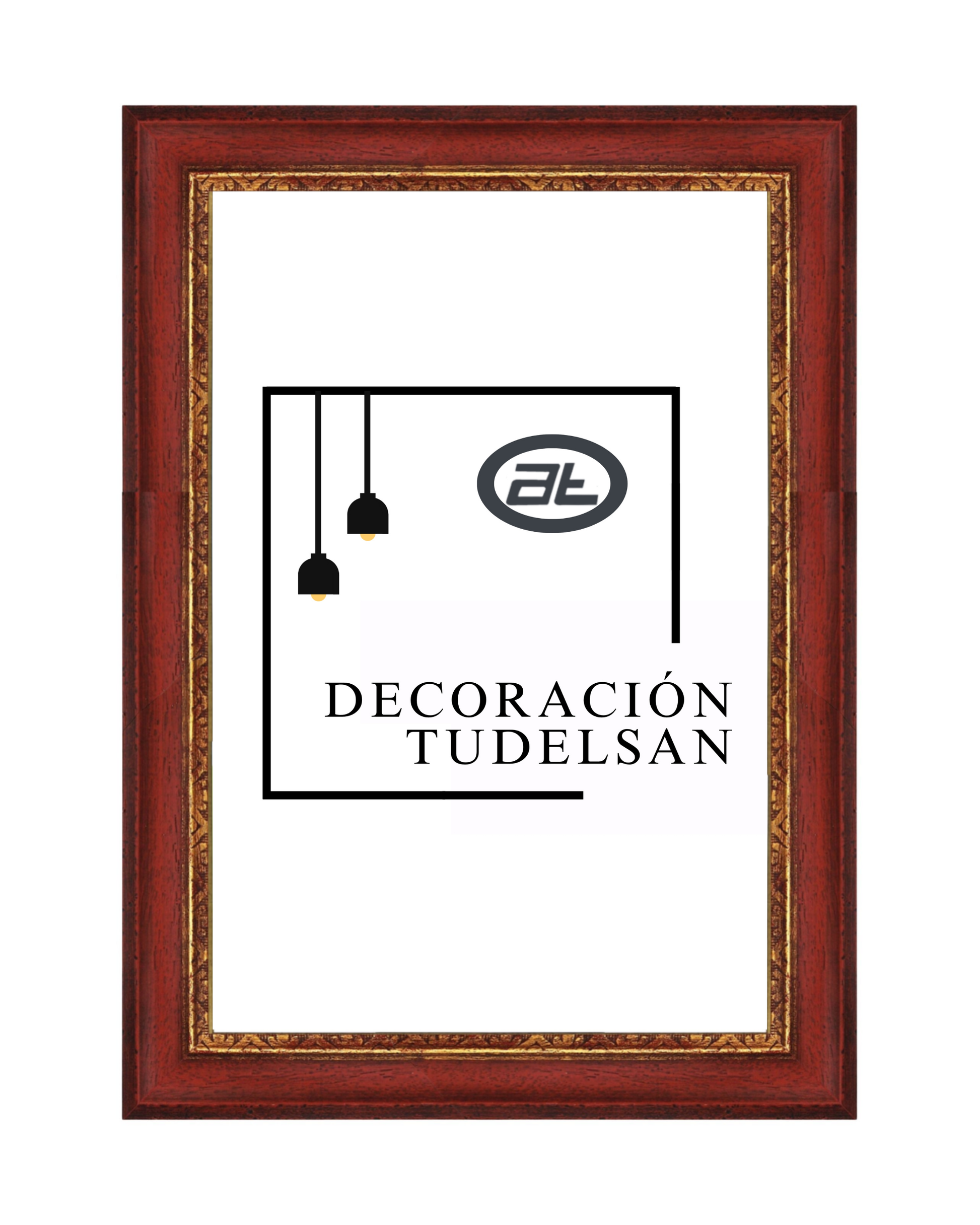 Marco Rojo con Grabado Dorado 00564A0/2233–