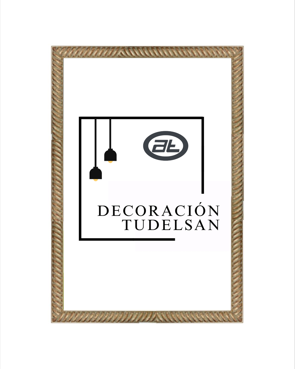 Marco Dorado con Pátina Gris 00426G1/1770– Envejecido