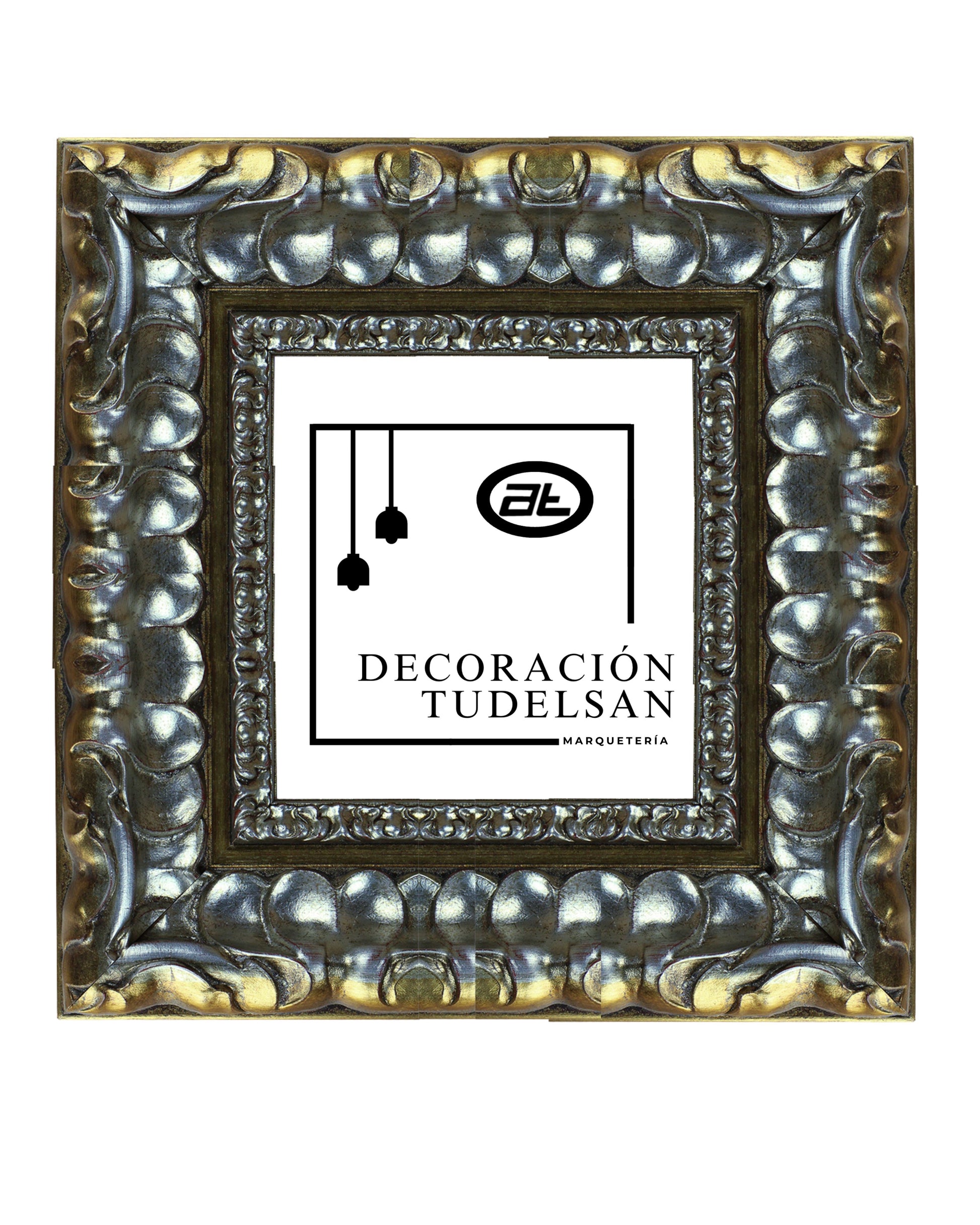 Moldura en Madera Acabado Plata. Modelo 658 PLATA – Majestuosidad Clásica y Detalle Escultural (AGOTADO)