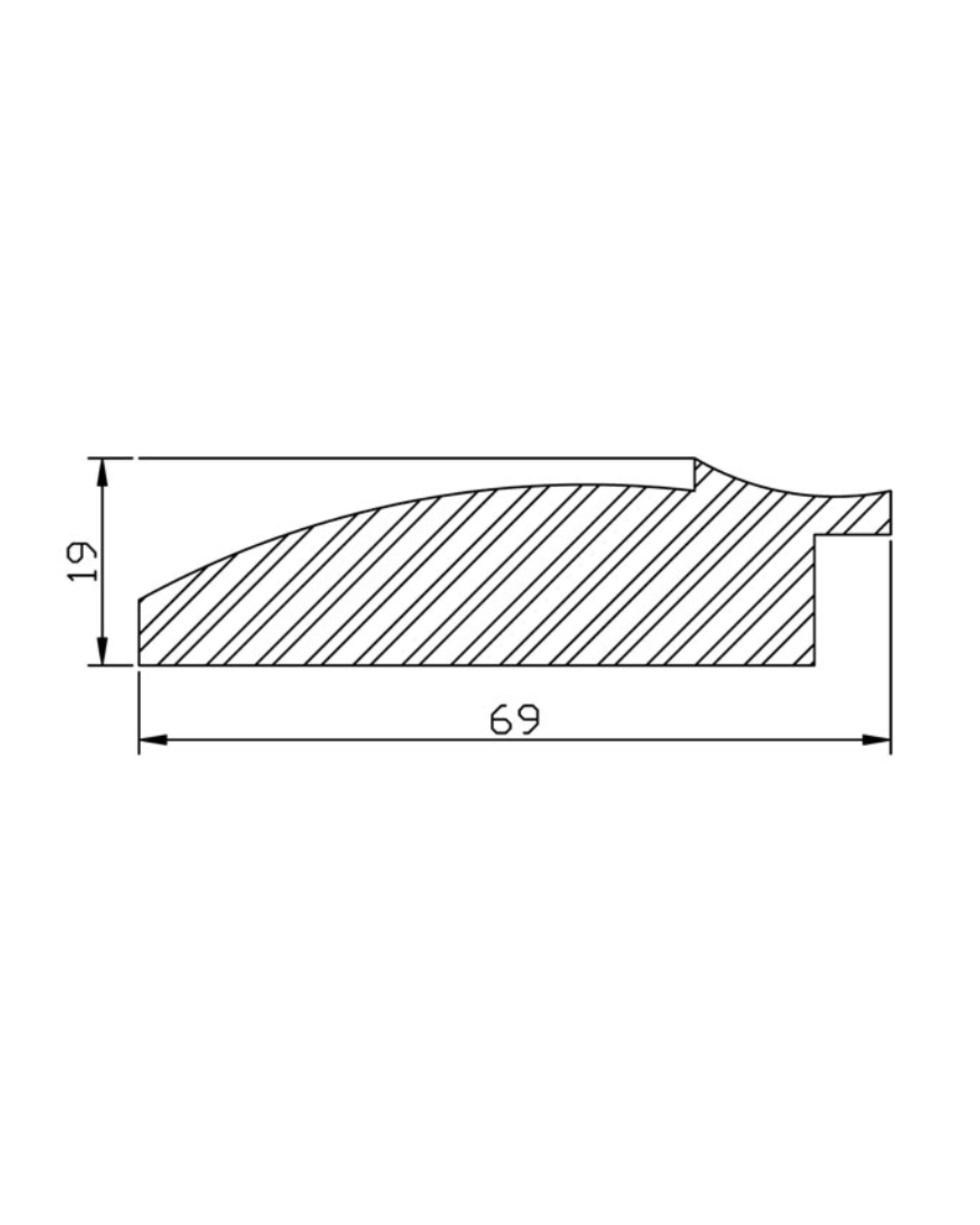 Marco Negro con Detalles filo oro  00650A0/2543 –