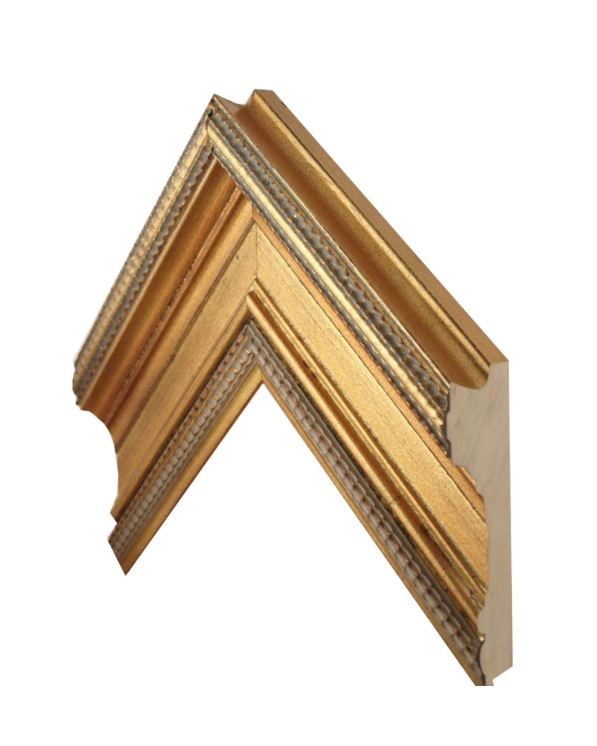 Marco Dorado con Hoja y Pátina Gris Oscuro 00324G1/1687 –