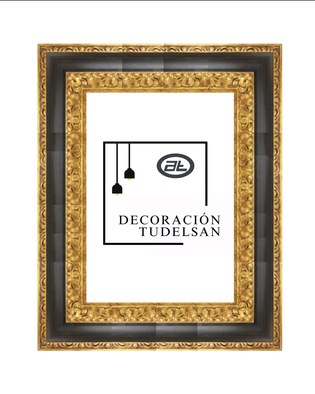 Marco Dorado con Hoja y Entrecalle Negra 321Z1/1359 – Lujo