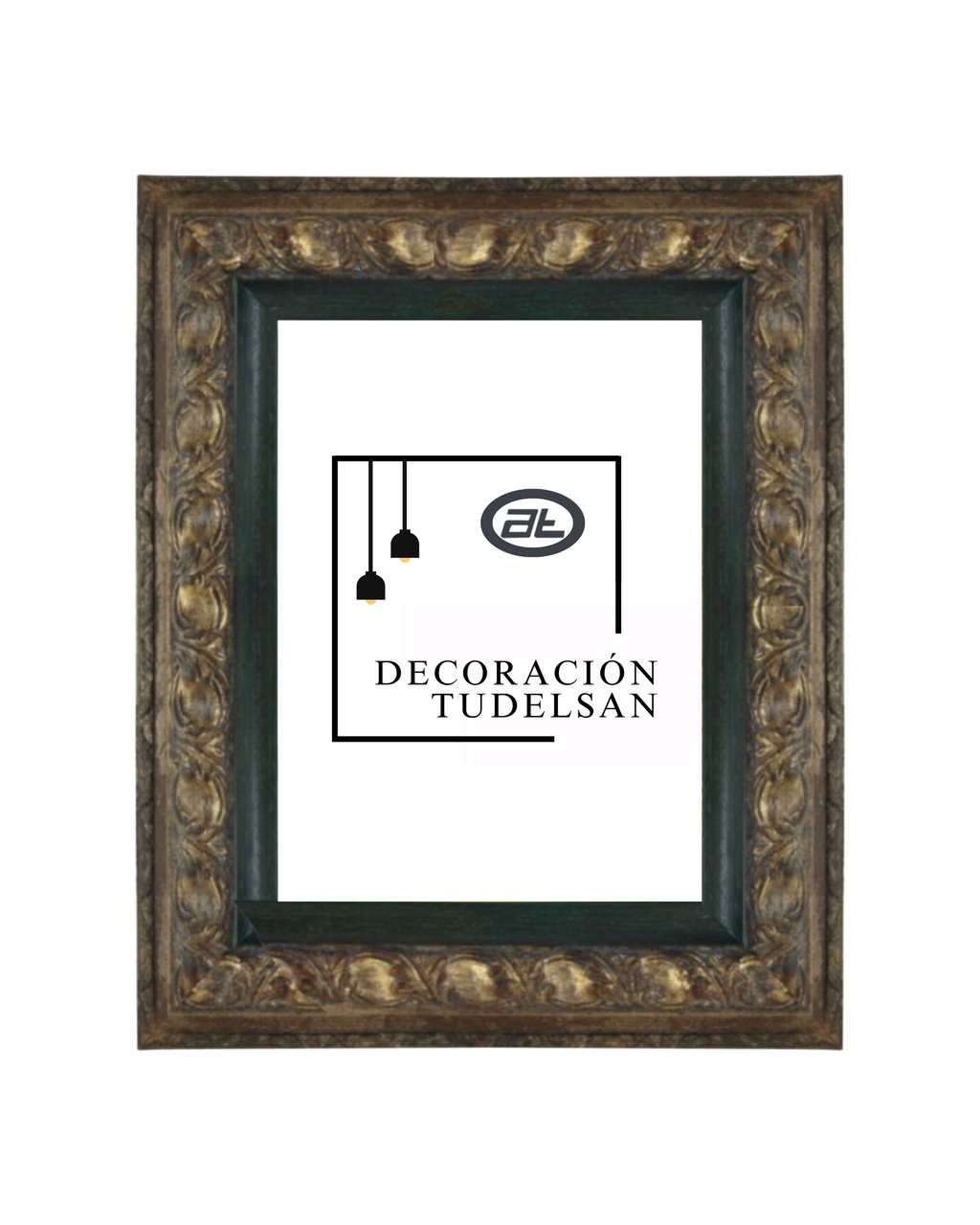 Marco Oro en Trozos con Filo Verde 00758G1/1432 –