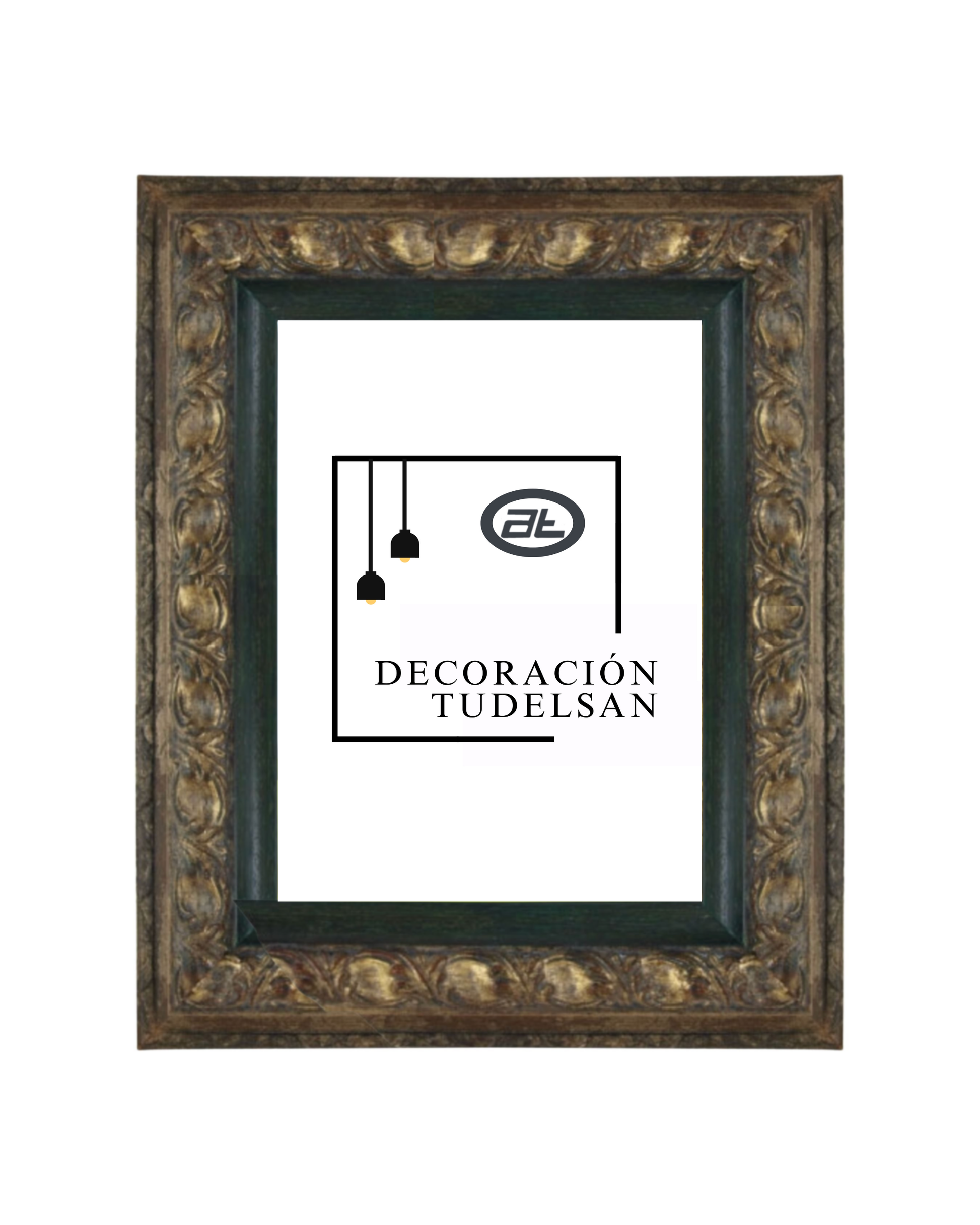 Marco Oro en Trozos con Filo Verde 00758G1/1432 –