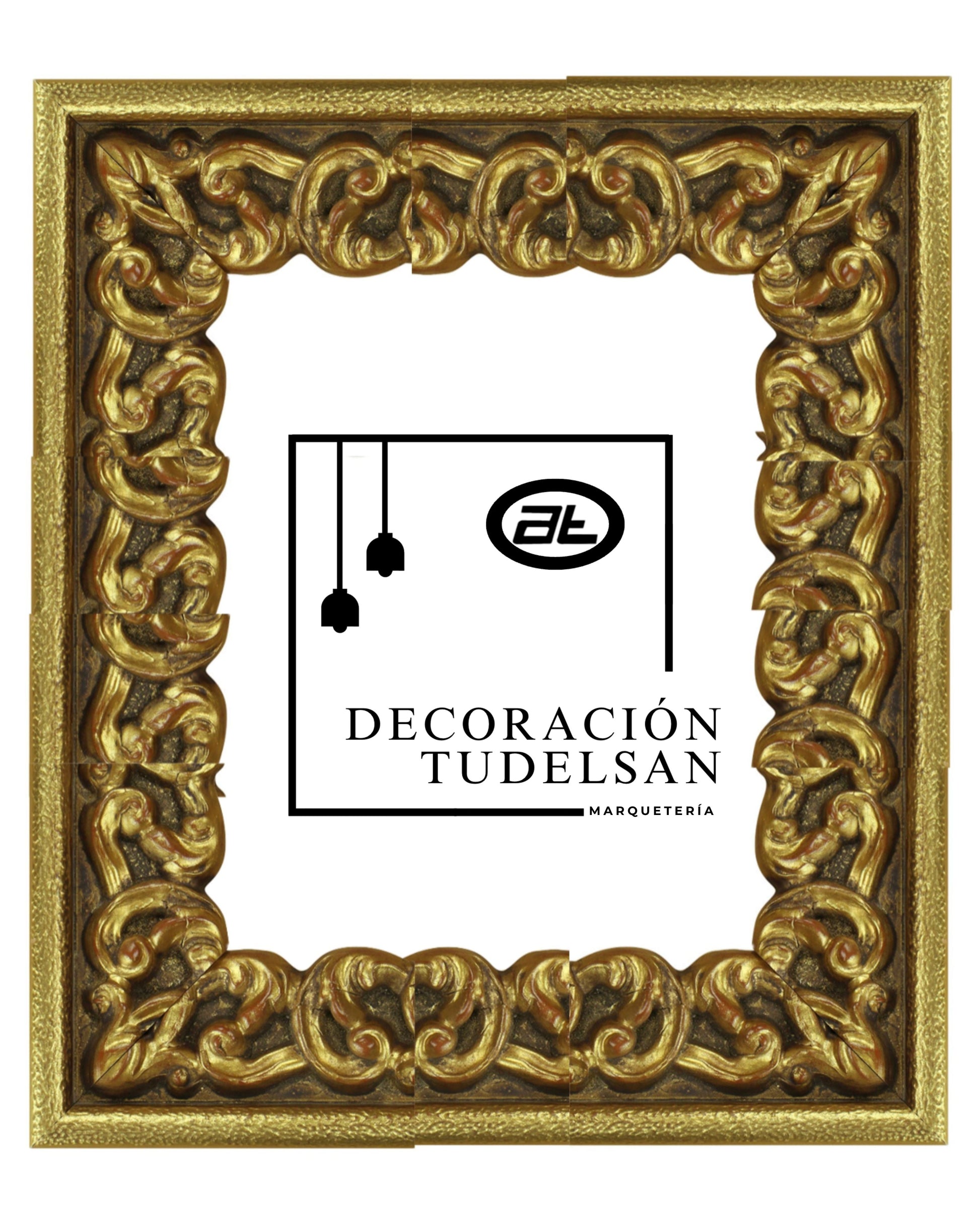 Moldura Dorada con Relieve Clásico – Ref. 5001 ORO