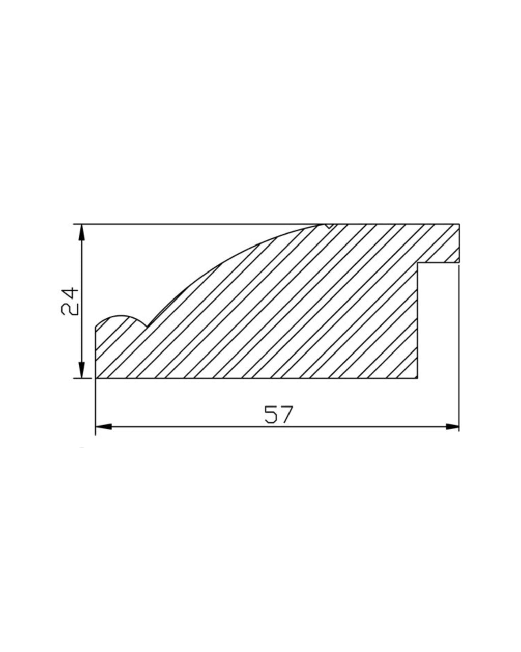 Marco Blanco con Filo Dorado 00422A0/1742–