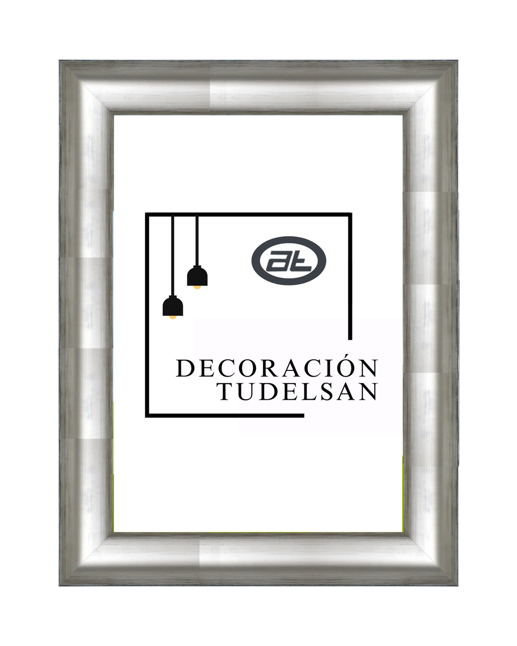 Moldura de Madera en Color Plata 001036-