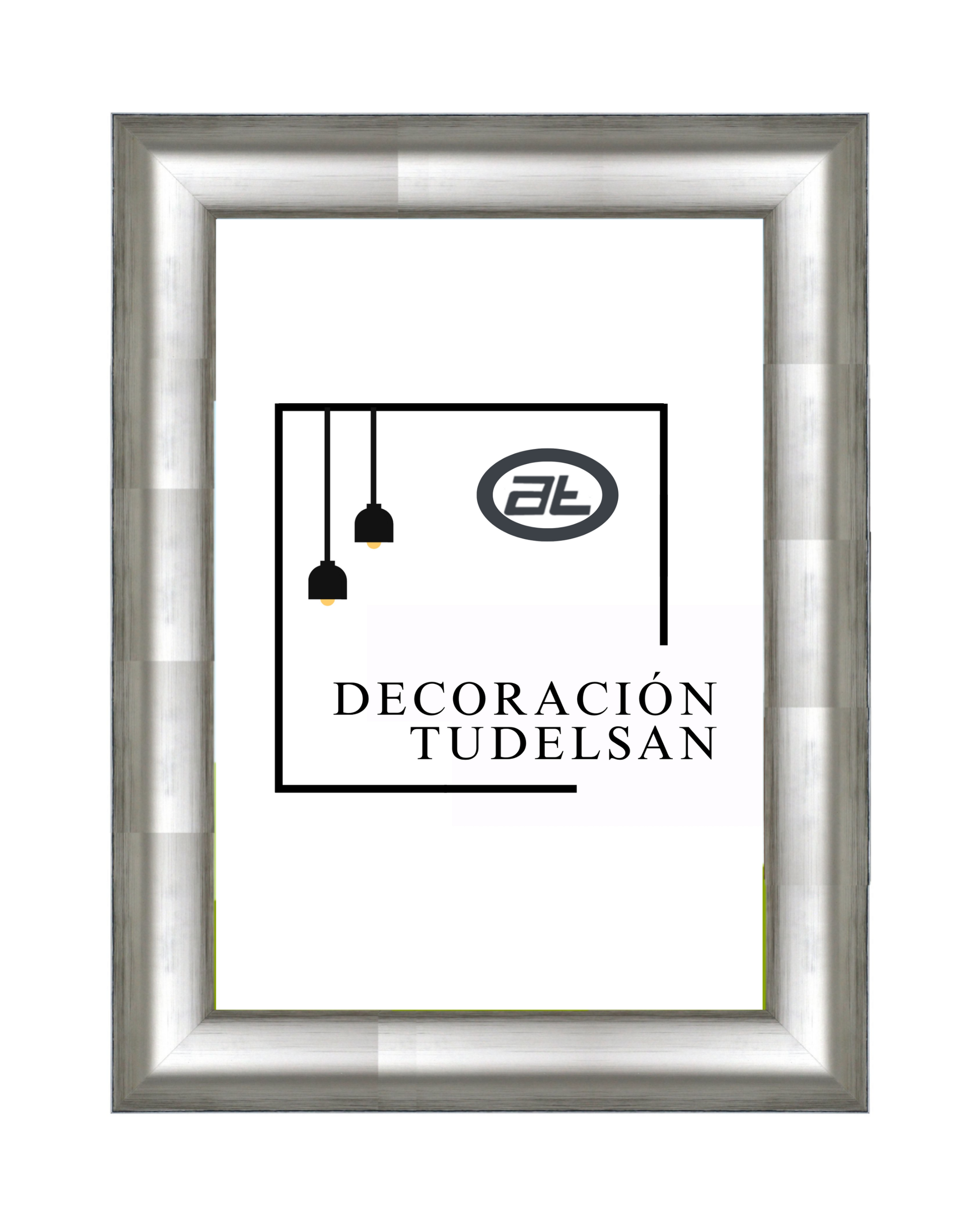 Moldura de Madera en Color Plata 001036-