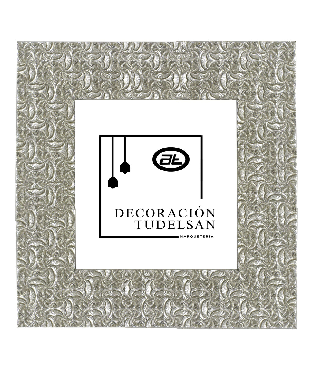 Moldura en Madera Acabado Plata. Modelo 5133 PLATA – Originalidad Texturizada y Estilo Vanguardista