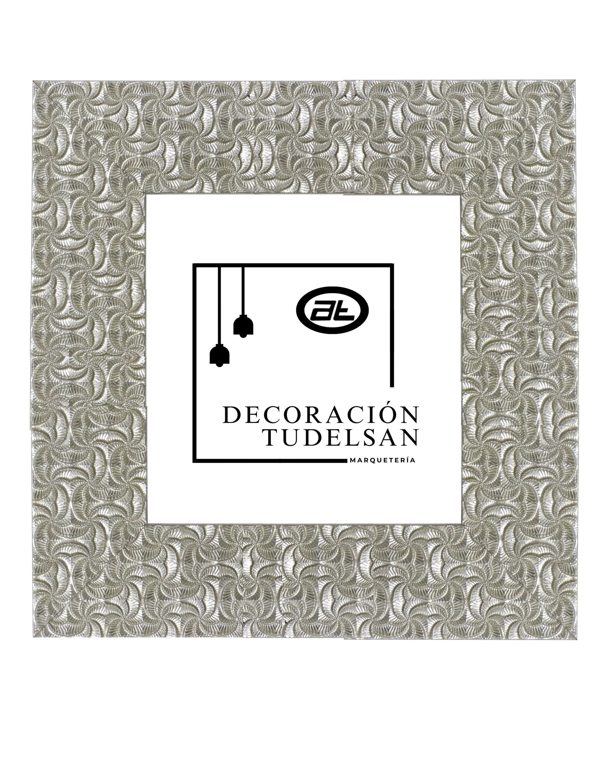 Moldura en Madera Acabado Plata. Modelo 5133 PLATA – Originalidad Texturizada y Estilo Vanguardista