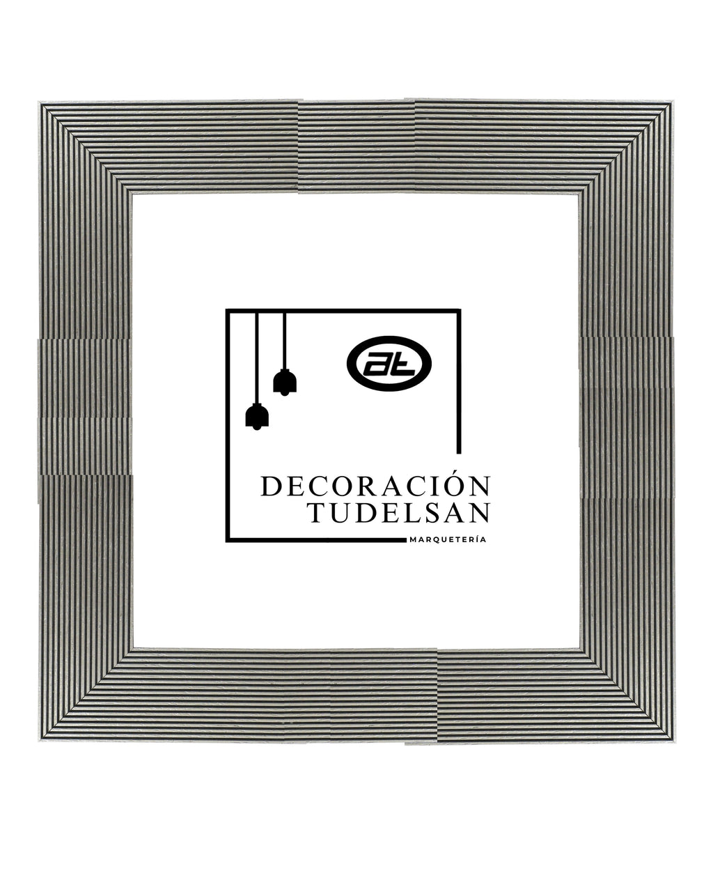 Moldura en Madera Acabado Plata. Modelo 5154 PLATA – Minimalismo Moderno y Elegancia Lineal