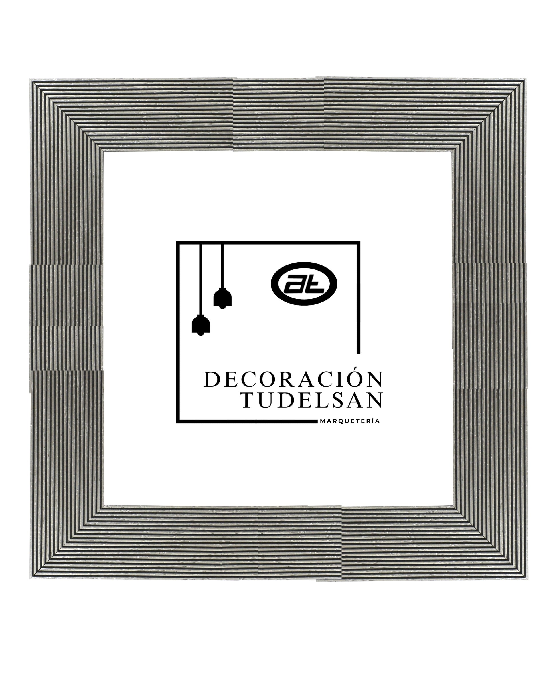 Moldura en Madera Acabado Plata. Modelo 5154 PLATA – Minimalismo Moderno y Elegancia Lineal