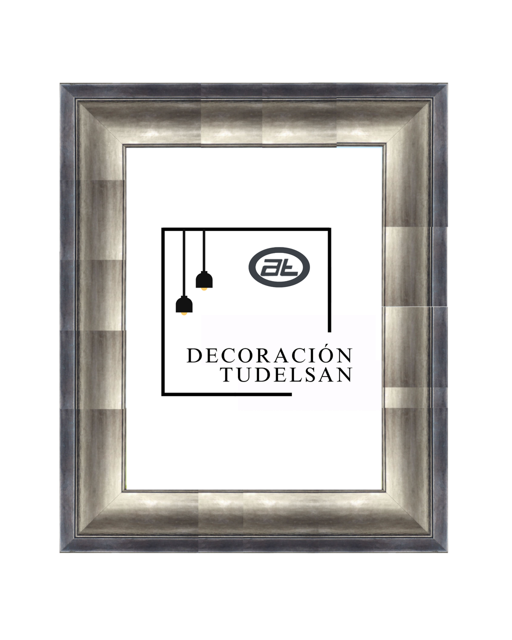 Marco plata con Detalle  00155 Plata– Elegancia